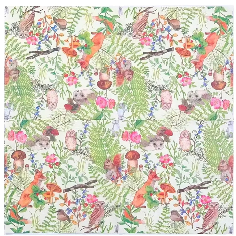 Forest Critters Luncheon Paper Napkins, 20-ct